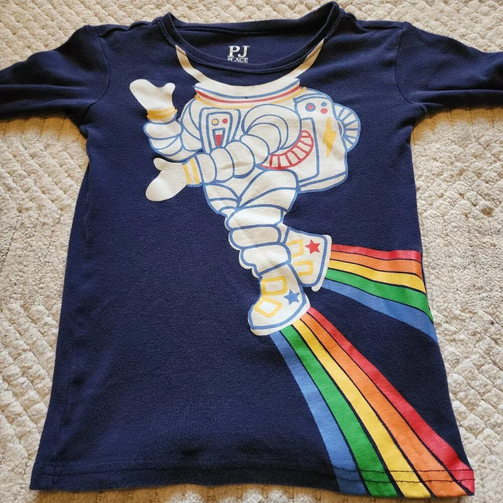 The Children's Place PJ Place Astronaut Long Sleeve Tee - Size 5T